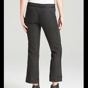 TORI BURCH MADISON PHANTOM NAVY BLACK CROPPED PANTS SIZE 4